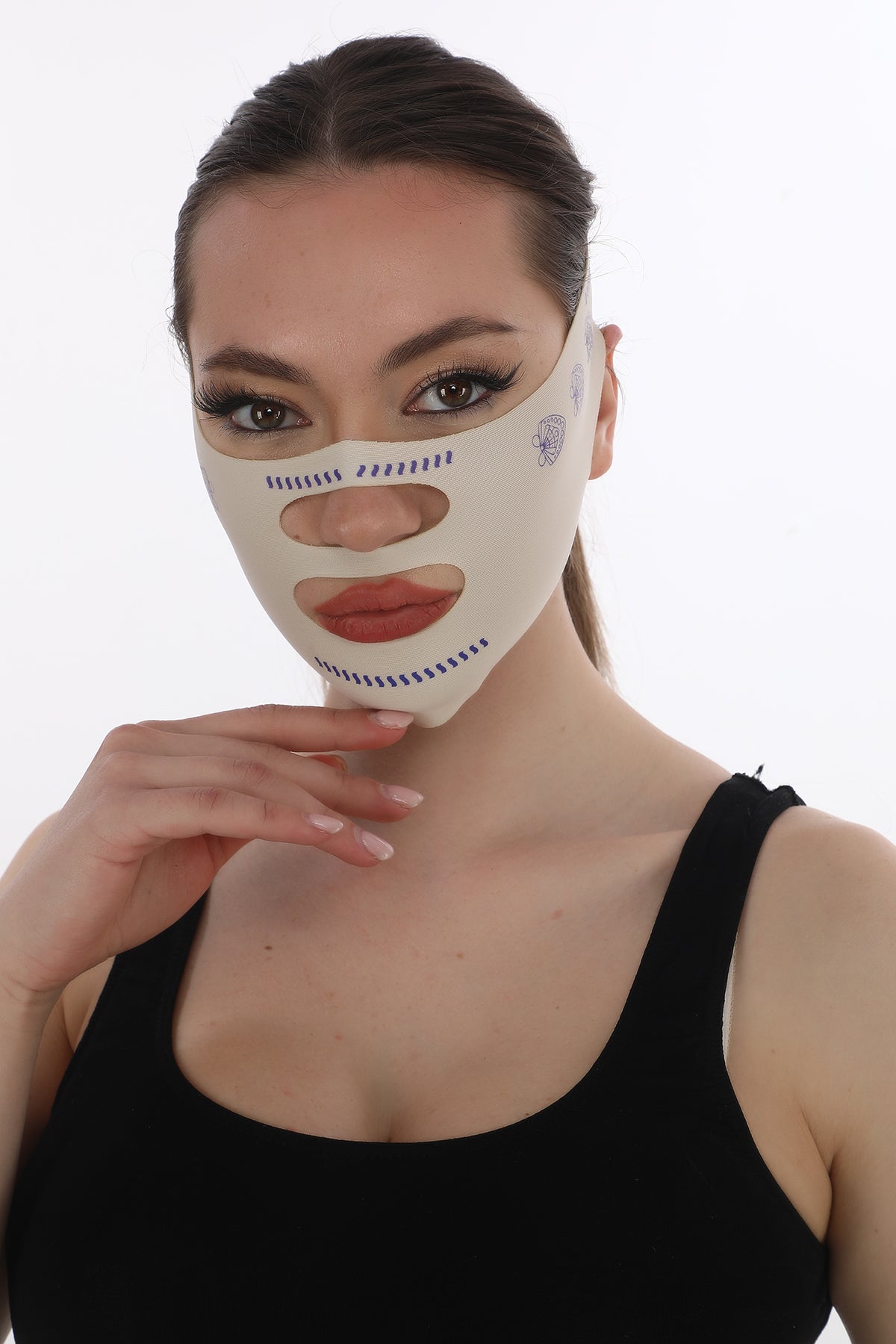 FlexFace™ Ayarlanabilir Yüz Şekillendirici Bant – Çene & Yanak Destekli