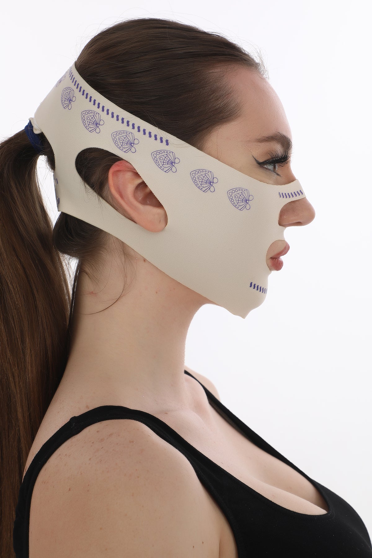 FlexFace™ Ayarlanabilir Yüz Şekillendirici Bant – Çene & Yanak Destekli