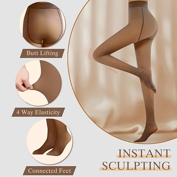FrostSkin™ Termal Külotlu Çorap – Kürklü İç Astarlı, İnce Formda Kışlık Konfor