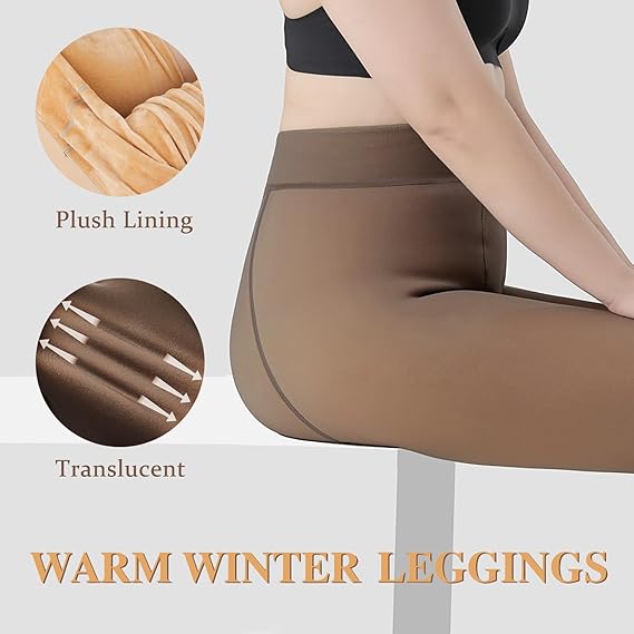 FrostSkin™ Termal Külotlu Çorap – Kürklü İç Astarlı, İnce Formda Kışlık Konfor