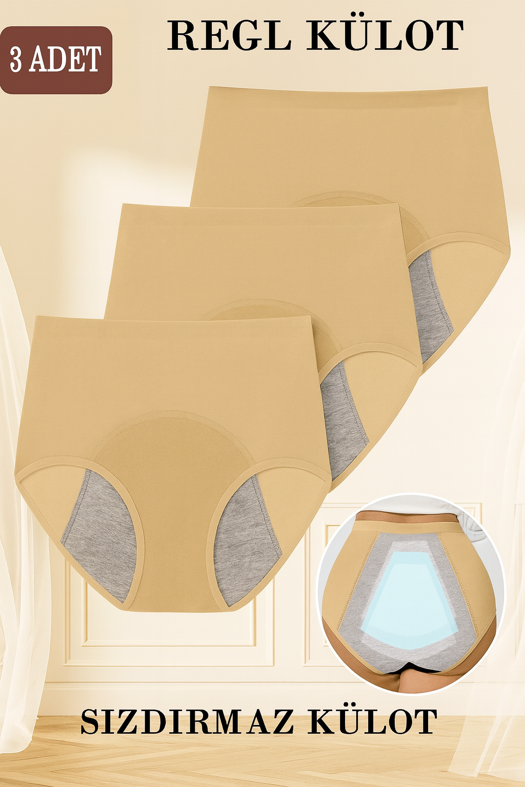 ComfortFlow™ Ultimate Regl Külodu – Süper Emici, Günlük & Gece Boyunca Konfor Garantili