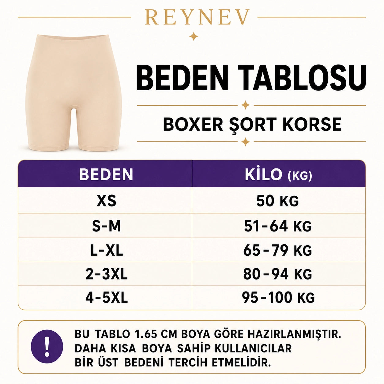 REYNEV Lazer Kesim Toparlayıcı Boxer – Yüksek Bel, Dikişsiz, Görünmez Shapewear