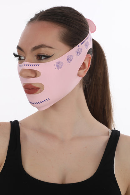 FlexFace™ Ayarlanabilir Yüz Şekillendirici Bant – Çene & Yanak Destekli