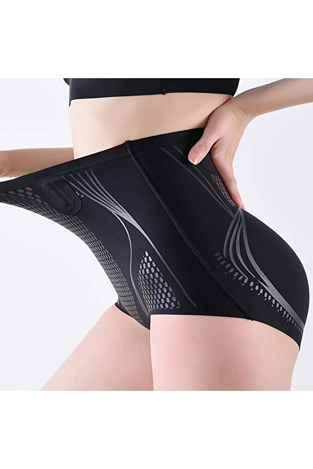 REYNEV İyonizer Korse – Yüksek Bel Toparlayıcı Buz İpek Korse