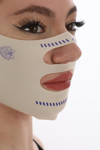 FlexFace™ Ayarlanabilir Yüz Şekillendirici Bant – Çene & Yanak Destekli