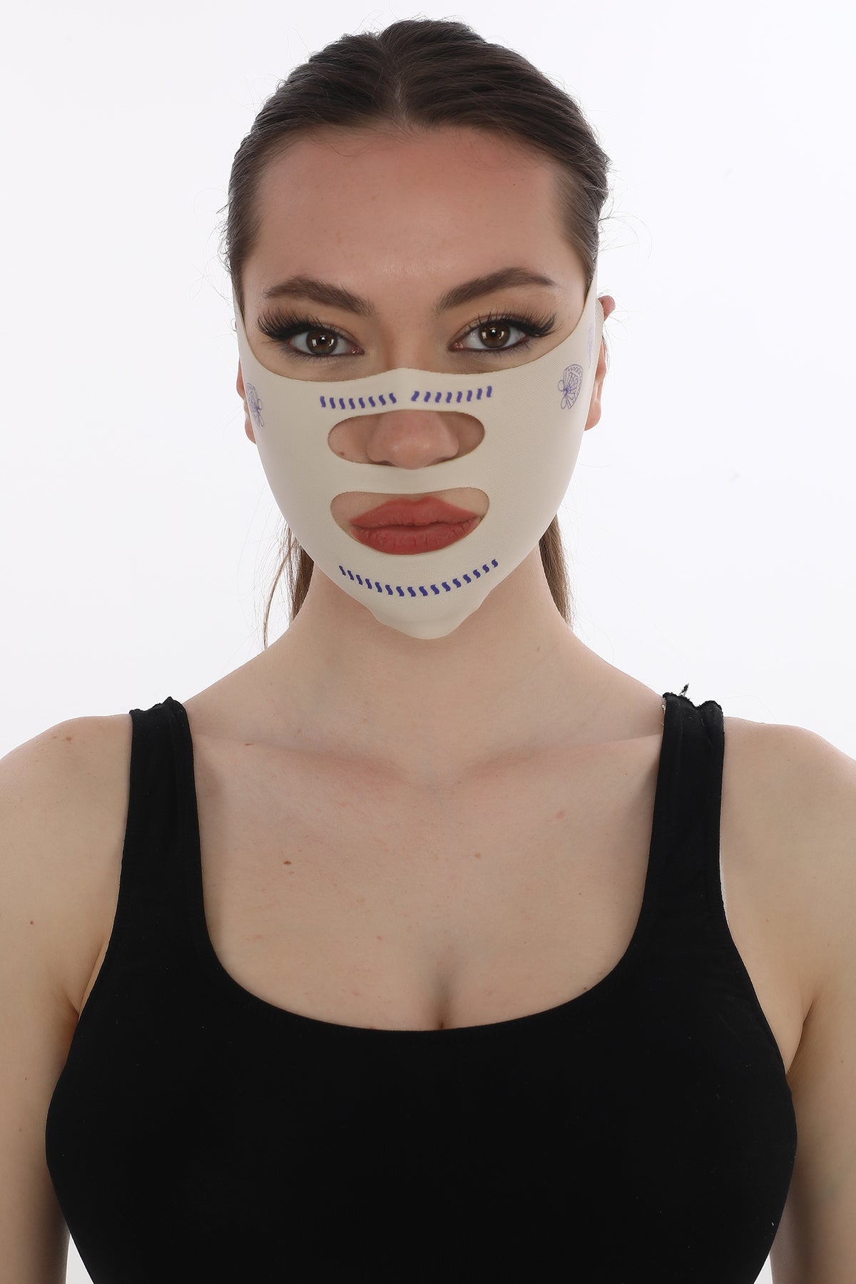FlexFace™ Ayarlanabilir Yüz Şekillendirici Bant – Çene & Yanak Destekli