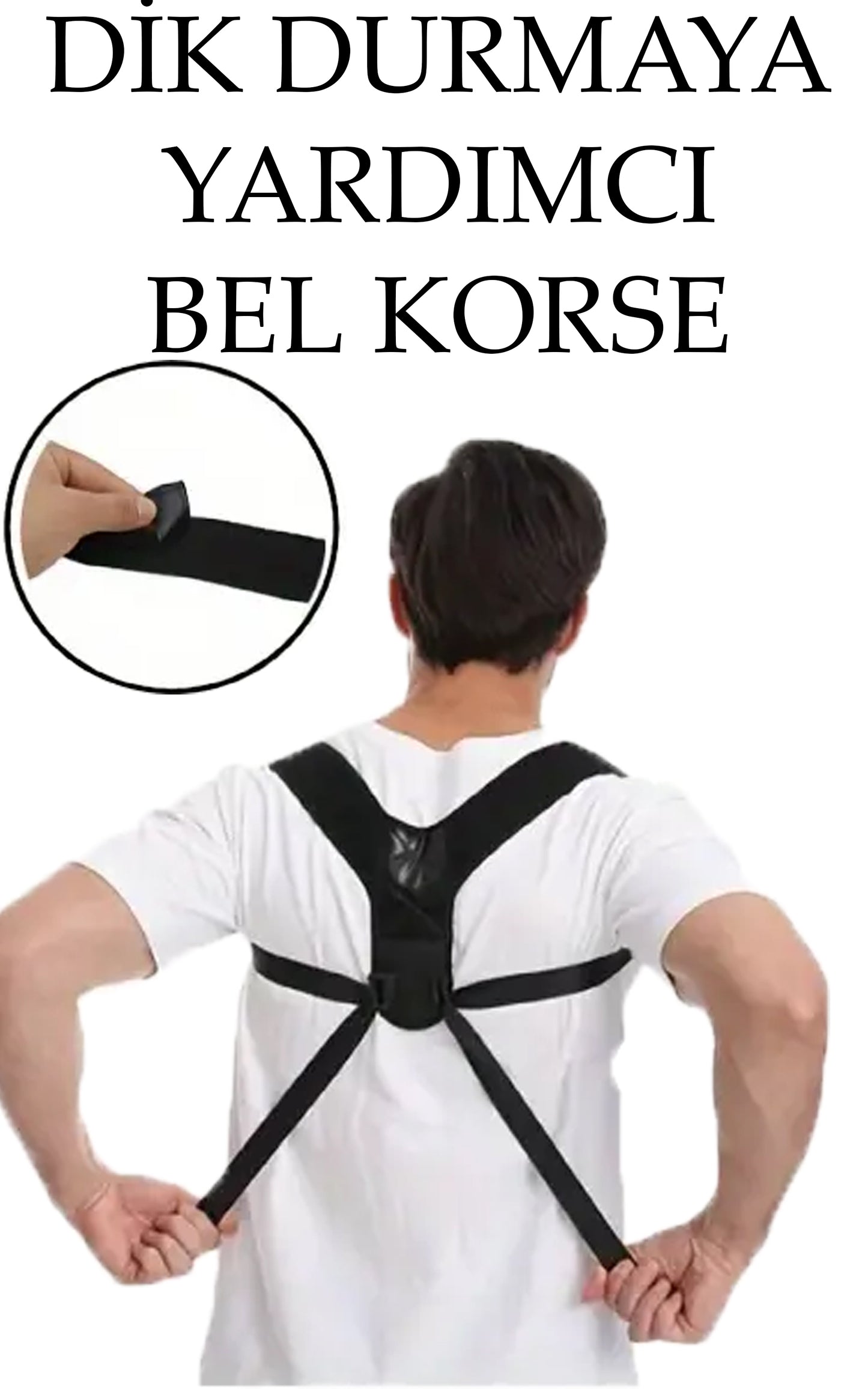 PostureFit™ Duruş Düzeltici Sırt Korsesi – Ayarlanabilir, Hafif ve Nefes Alabilir Kumaş