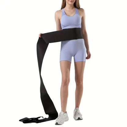 FlexWrap™ Unisex Bel Sargı Bandajı – Kum Saati Etkili, Kaymaz Tasarım ve 2m-5m Uzunluk Seçenekli