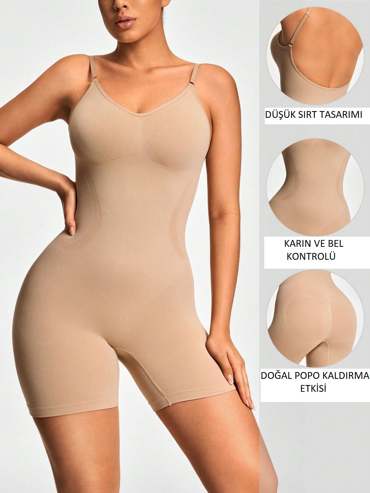 ShapeForm™ Tam Boy Dikişsiz Korse – Kum Saati Etkili, Toparlayıcı ve Konforlu Tasarım