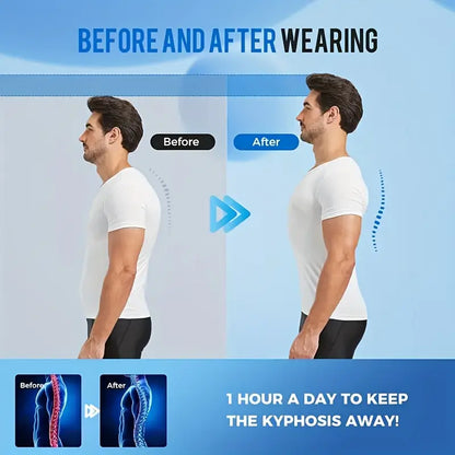 PosturePro™ Duruş Düzeltici Sırt Korsesi – Çift Balenli, Omuz ve Sırt Destekli Unisex Tasarım