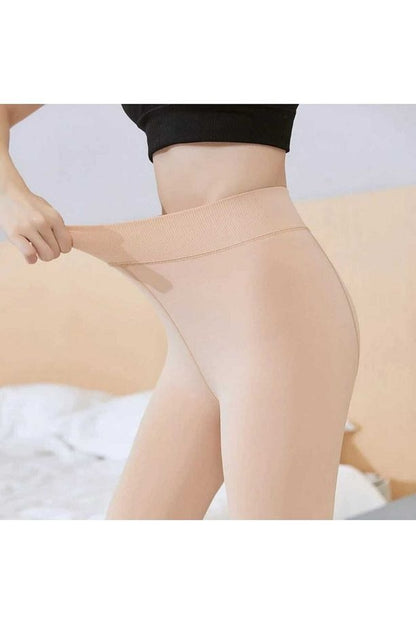 ThermaSoft™ Yüksek Bel Peluş Termal Tayt – Kışın En Rahat ve Toparlayıcı Seçimi