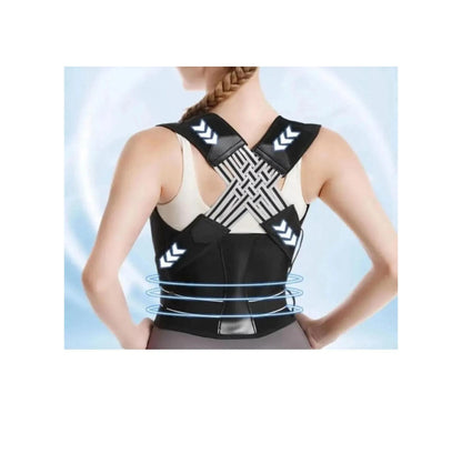 OrthoFlex™ Çift Destekli Duruş Düzeltici Sırt Korsesi – X Kayışlı, Unisex Duruş ve Sırt Destekleyici Tasarım