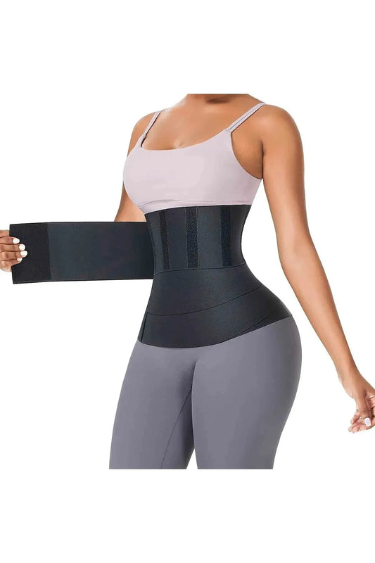 FlexWrap™ Unisex Bel Sargı Bandajı – Kum Saati Etkili, Kaymaz Tasarım ve 2m-5m Uzunluk Seçenekli