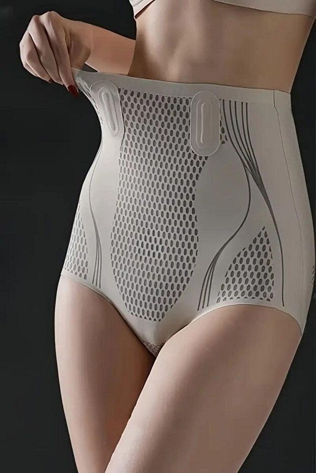 REYNEV İyonizer Korse – Yüksek Bel Toparlayıcı Buz İpek Korse