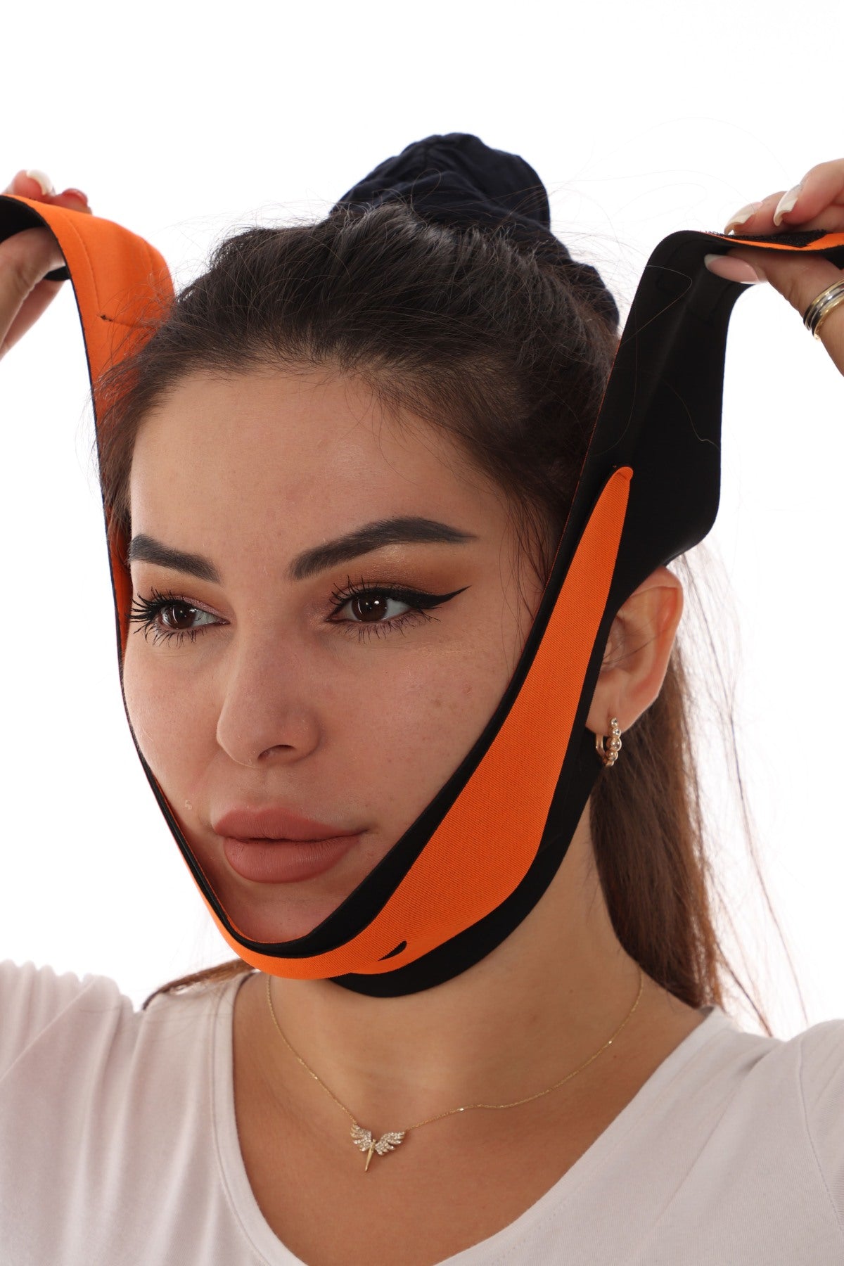 VShapeLift™ Gıdı ve Çene Toparlayıcı Yüz Bandajı – Ayarlanabilir Form Bandı