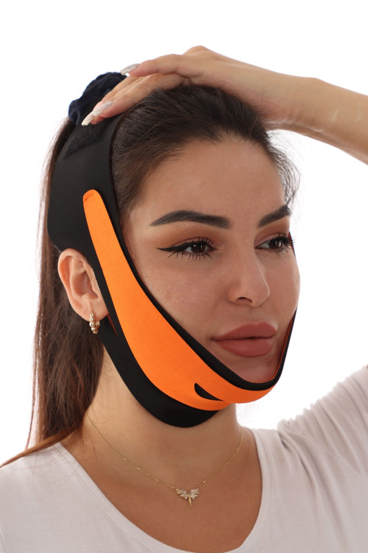 VShapeLift™ Gıdı ve Çene Toparlayıcı Yüz Bandajı – Ayarlanabilir Form Bandı