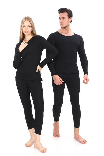 HeatGuard™ Unisex Termal İçlik Takım – Pamuklu, Şardonlu ve Ekstra Sıcak Tutan