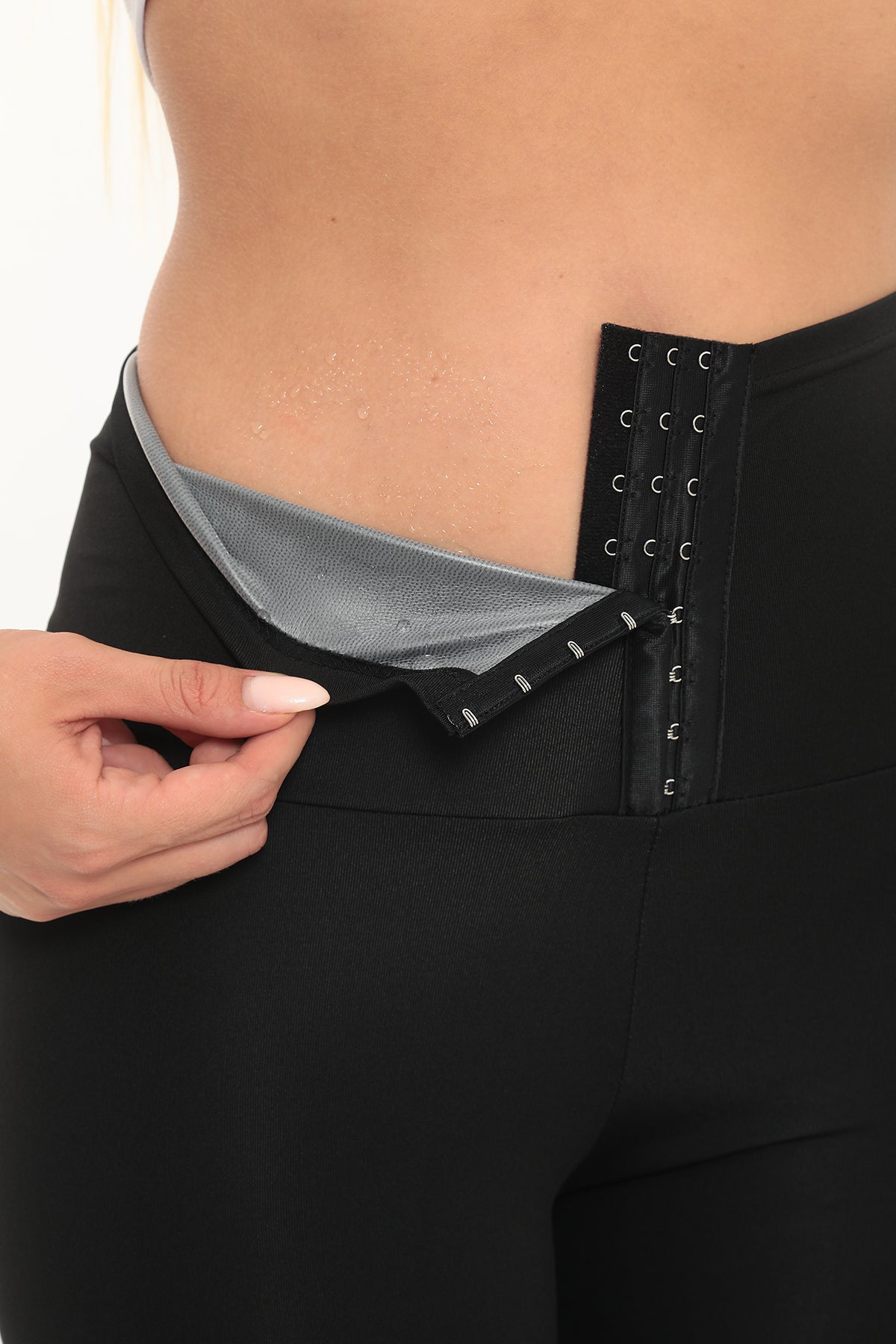 ThermaFit™ 3 Kademeli Agraflı Termal Tayt – Isı Destekli Toparlayıcı Spor Giyim