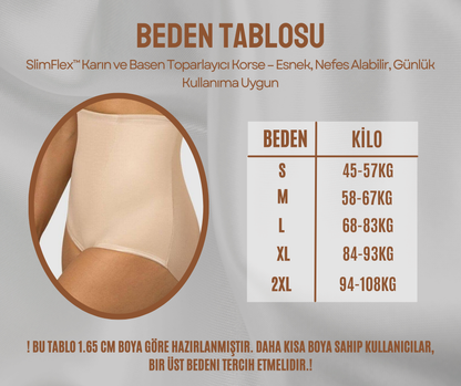 REYNEV Toparlayıcı Korse Külot – Karın & Basen Sıkılaştırıcı, Nefes Alan Slip Korse