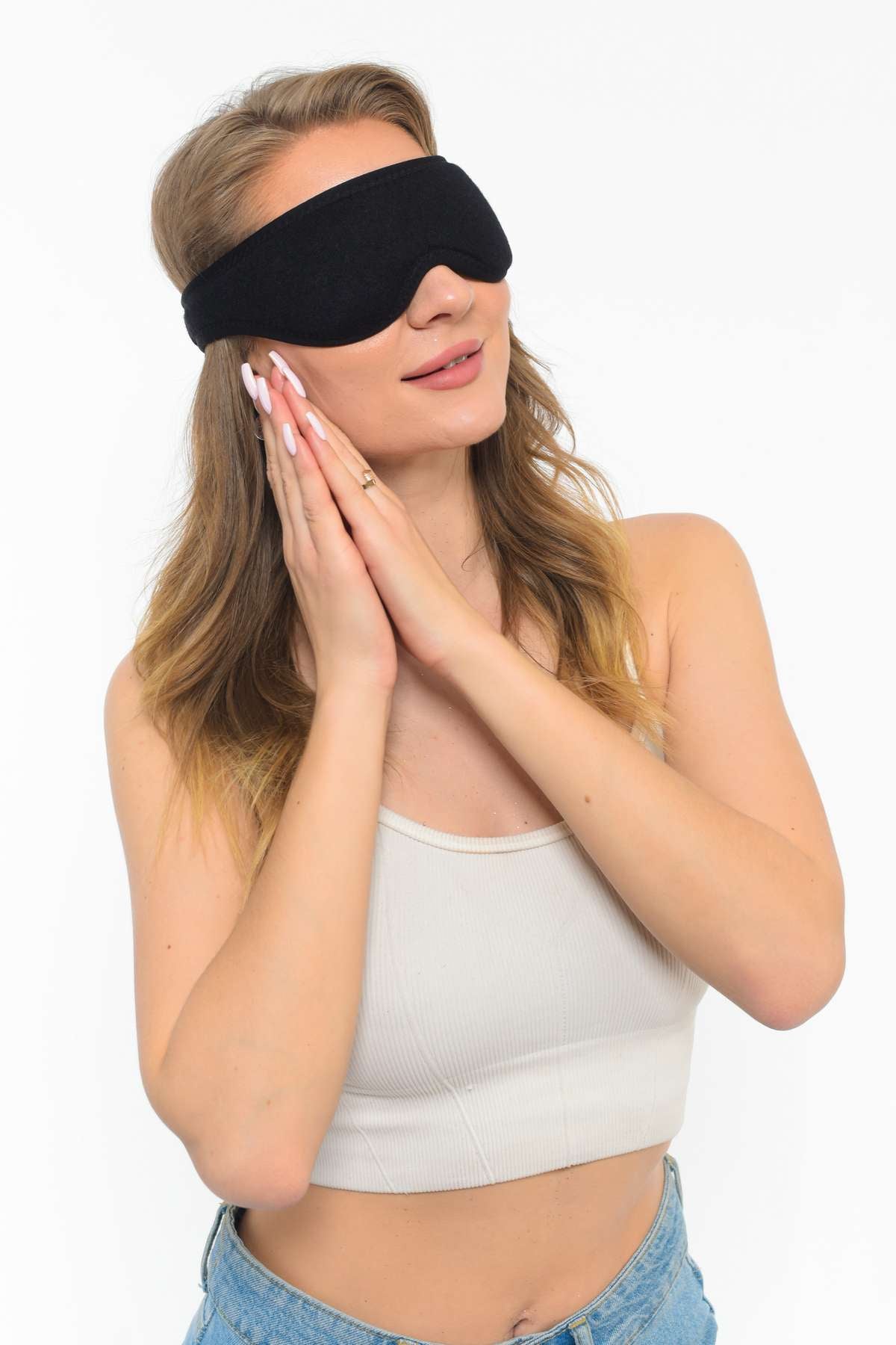SleepEase™ Işık Geçirmez Göz Bandı – Ayarlanabilir, Unisex ve Konforlu Tasarım