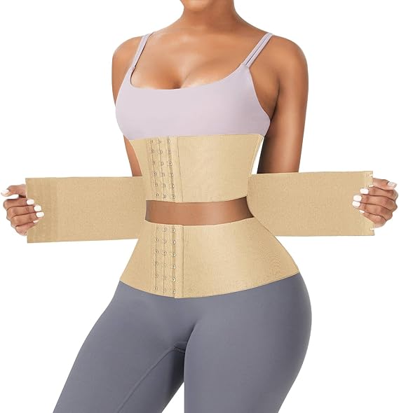 WaistCurve™ Agraflı Latex Bel Korsesi – Kum Saati Etkili, Ayarlanabilir Tasarım