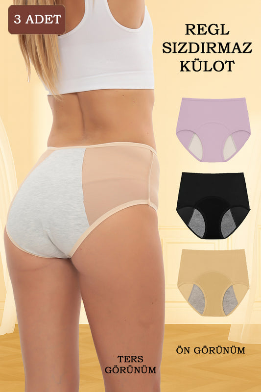 REYNEV Sızdırmaz Regl Külodu – Süper Emici, Günlük & Gece Boyunca Konfor