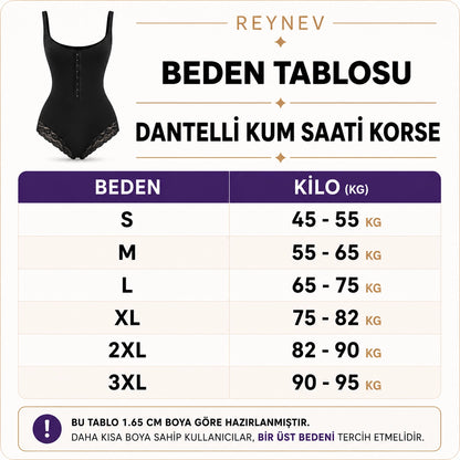 REYNEV 3 Kademeli Agraflı Çıtçıtlı Korse Body – Dikişsiz, Ayarlanabilir Askılı, Toparlayıcı